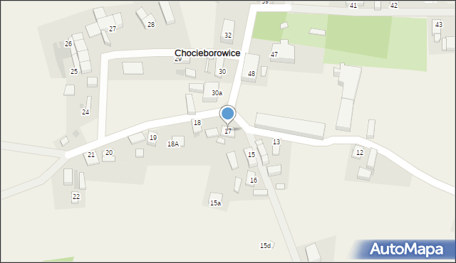 Chocieborowice, Chocieborowice, 17, mapa Chocieborowice