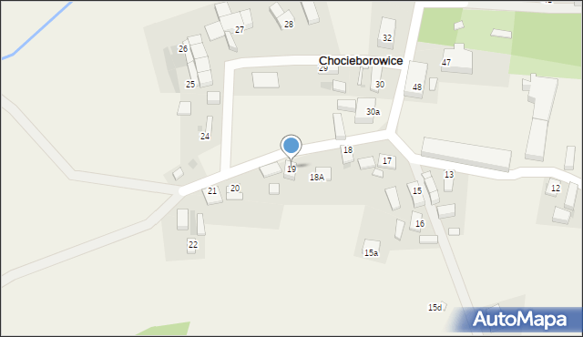 Chocieborowice, Chocieborowice, 19, mapa Chocieborowice