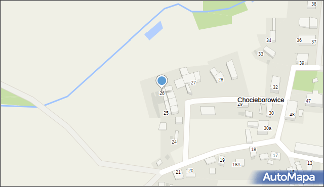 Chocieborowice, Chocieborowice, 26, mapa Chocieborowice