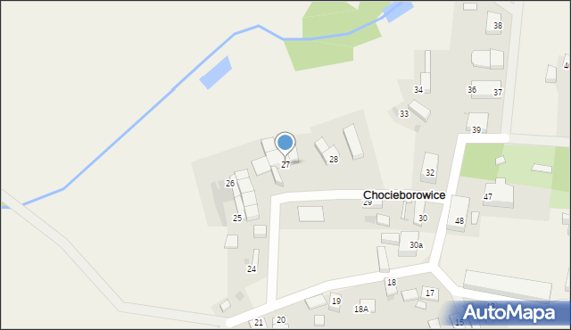 Chocieborowice, Chocieborowice, 27, mapa Chocieborowice