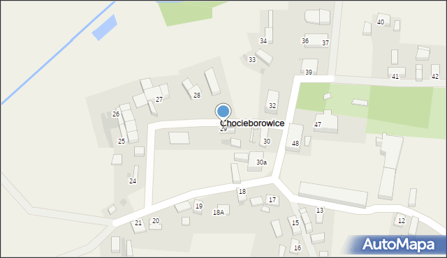 Chocieborowice, Chocieborowice, 29, mapa Chocieborowice