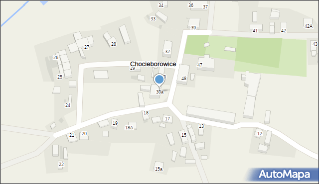 Chocieborowice, Chocieborowice, 30a, mapa Chocieborowice