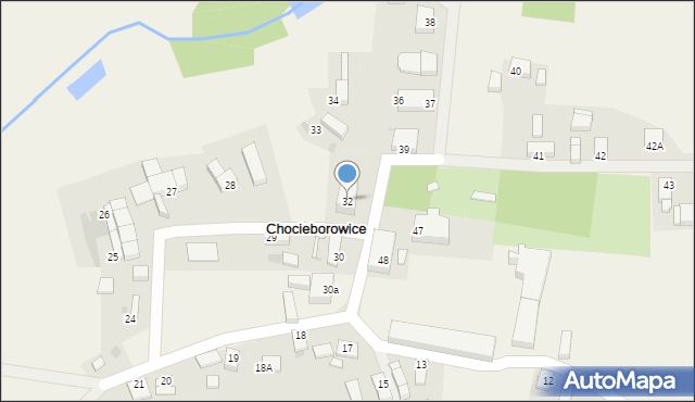 Chocieborowice, Chocieborowice, 32, mapa Chocieborowice