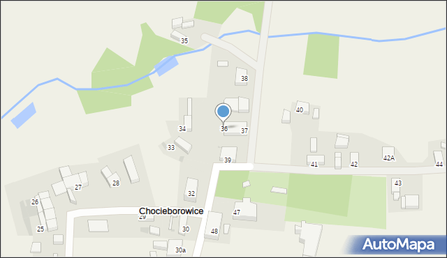 Chocieborowice, Chocieborowice, 36, mapa Chocieborowice