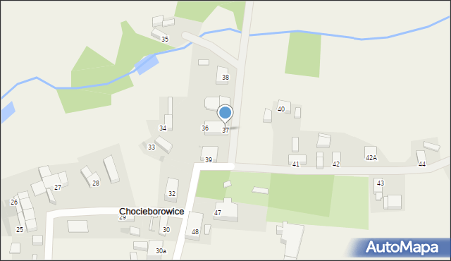 Chocieborowice, Chocieborowice, 37, mapa Chocieborowice