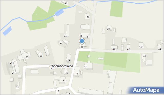 Chocieborowice, Chocieborowice, 39, mapa Chocieborowice