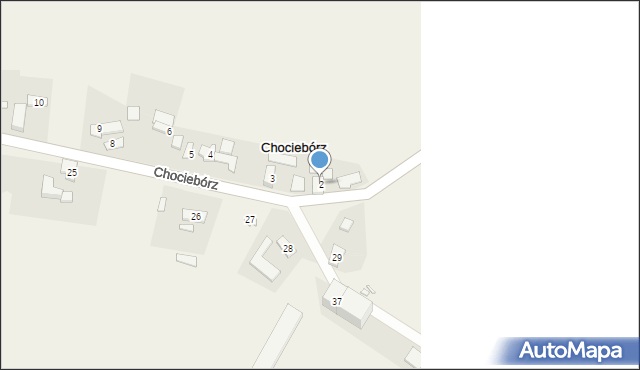 Chociebórz, Chociebórz, 2, mapa Chociebórz