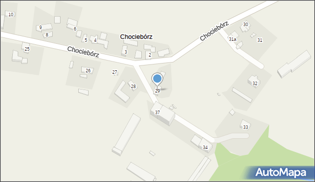 Chociebórz, Chociebórz, 29, mapa Chociebórz