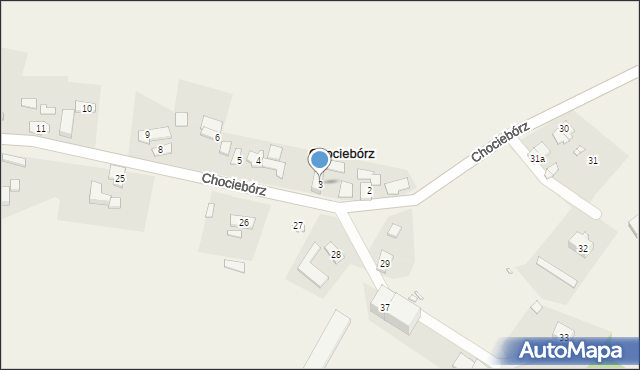 Chociebórz, Chociebórz, 3, mapa Chociebórz