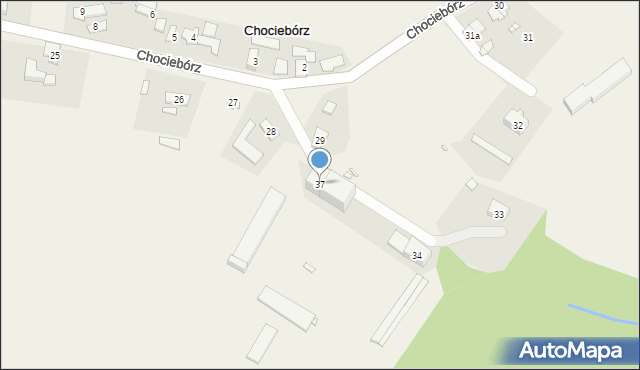 Chociebórz, Chociebórz, 37, mapa Chociebórz