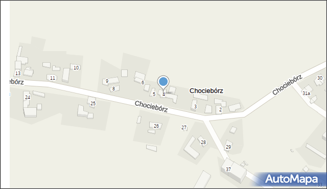 Chociebórz, Chociebórz, 4, mapa Chociebórz