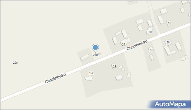 Chocielewko, Chocielewko, 29B, mapa Chocielewko