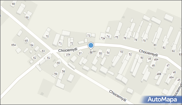 Chociemyśl, Chociemyśl, 56, mapa Chociemyśl