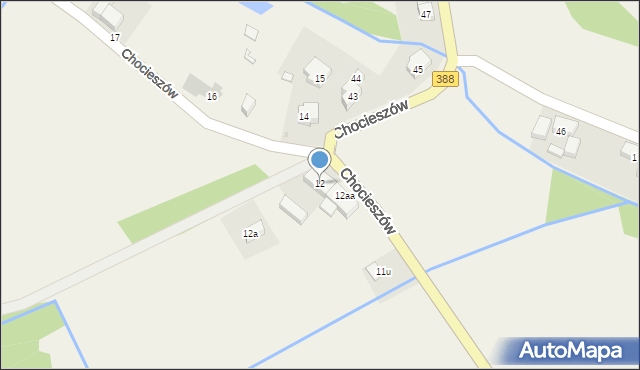 Chocieszów, Chocieszów, 12, mapa Chocieszów