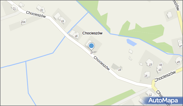 Chocieszów, Chocieszów, 17, mapa Chocieszów