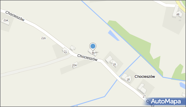 Chocieszów, Chocieszów, 20, mapa Chocieszów