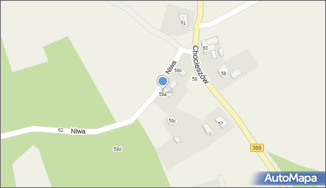 Chocieszów, Chocieszów, 59a, mapa Chocieszów