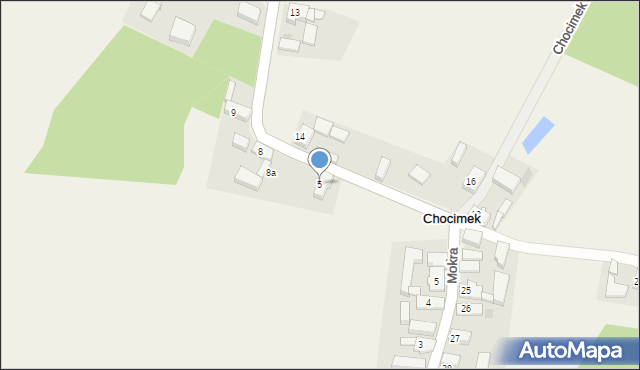Chocimek, Chocimek, 5, mapa Chocimek