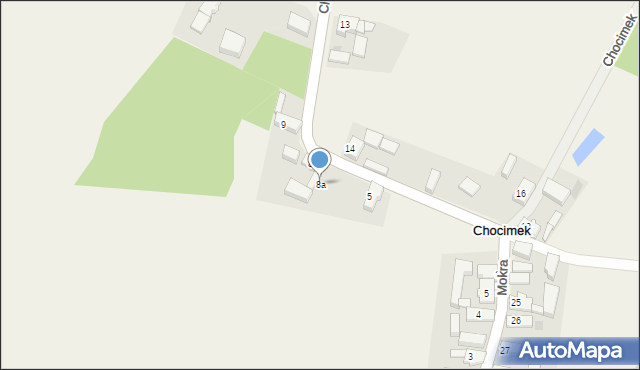 Chocimek, Chocimek, 8a, mapa Chocimek