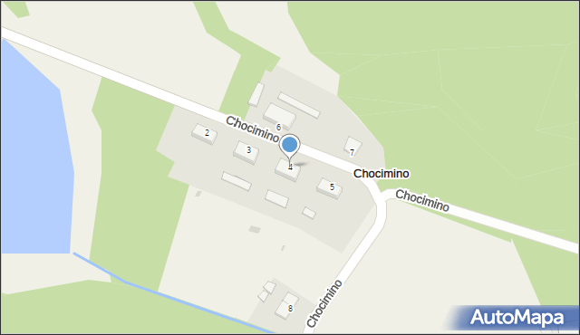 Chocimino, Chocimino, 4, mapa Chocimino