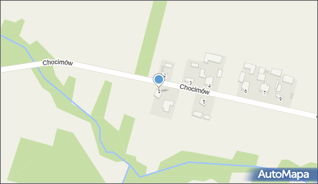 Chocimów, Chocimów, 1, mapa Chocimów