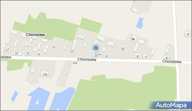 Chociszew, Chociszew, 11, mapa Chociszew