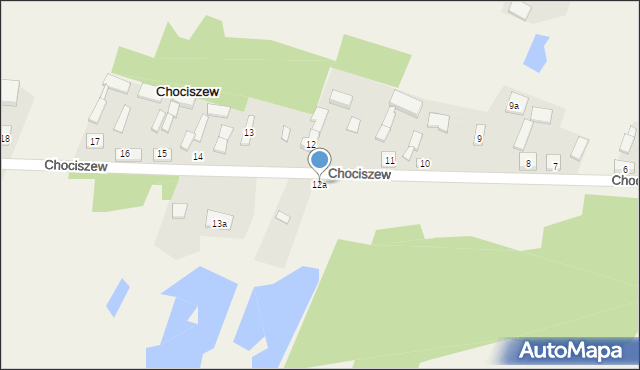 Chociszew, Chociszew, 12a, mapa Chociszew