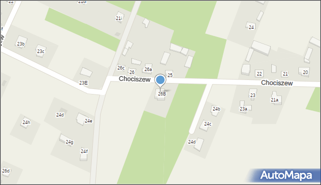 Chociszew, Chociszew, 26b, mapa Chociszew