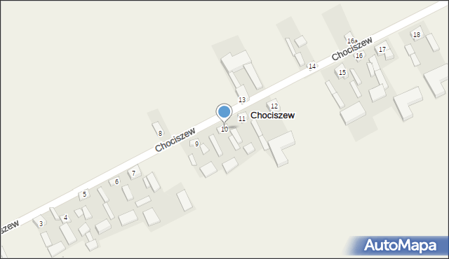 Chociszew, Chociszew, 10, mapa Chociszew