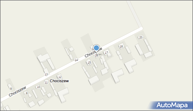 Chociszew, Chociszew, 16, mapa Chociszew