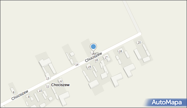 Chociszew, Chociszew, 16a, mapa Chociszew