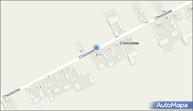 Chociszew, Chociszew, 9, mapa Chociszew