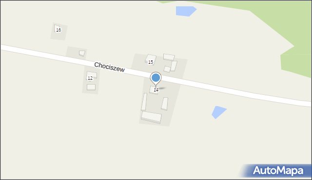 Chociszew, Chociszew, 14, mapa Chociszew