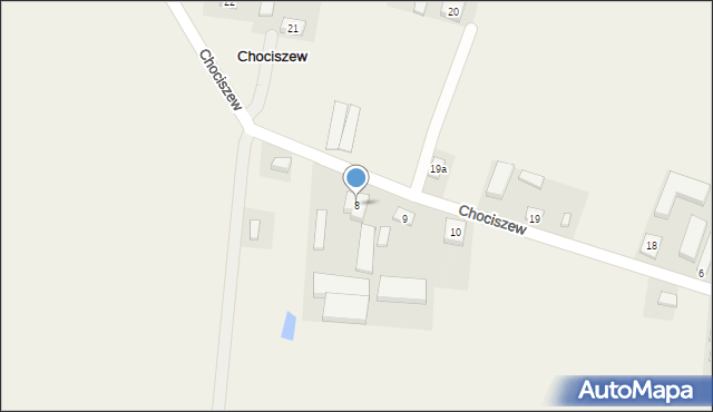 Chociszew, Chociszew, 8, mapa Chociszew