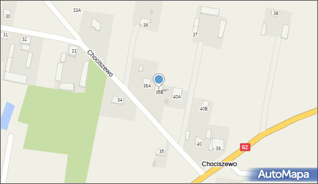 Chociszewo, Chociszewo, 36B, mapa Chociszewo