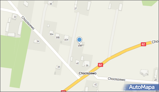 Chociszewo, Chociszewo, 40B, mapa Chociszewo