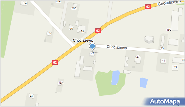 Chociszewo, Chociszewo, 42, mapa Chociszewo