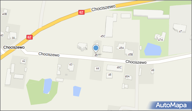 Chociszewo, Chociszewo, 45, mapa Chociszewo