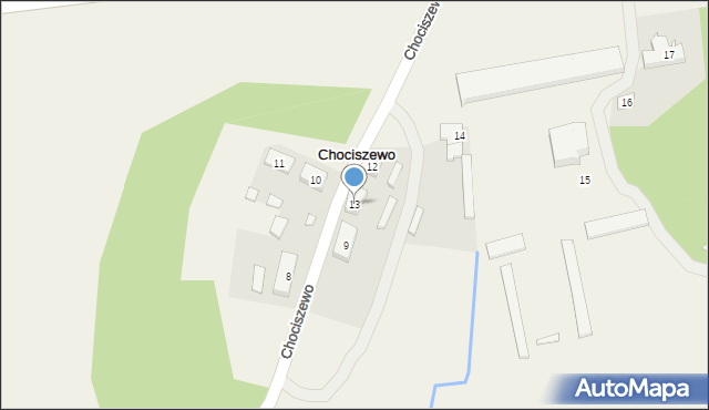 Chociszewo, Chociszewo, 13, mapa Chociszewo