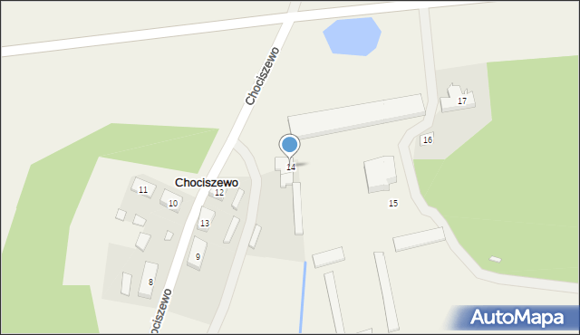 Chociszewo, Chociszewo, 14, mapa Chociszewo