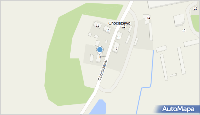 Chociszewo, Chociszewo, 8, mapa Chociszewo