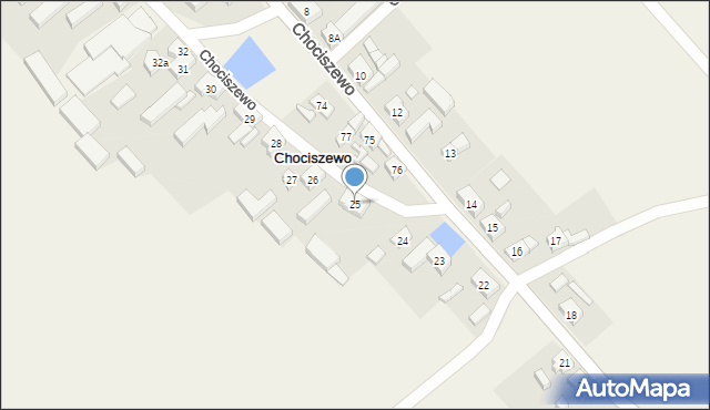 Chociszewo, Chociszewo, 25, mapa Chociszewo