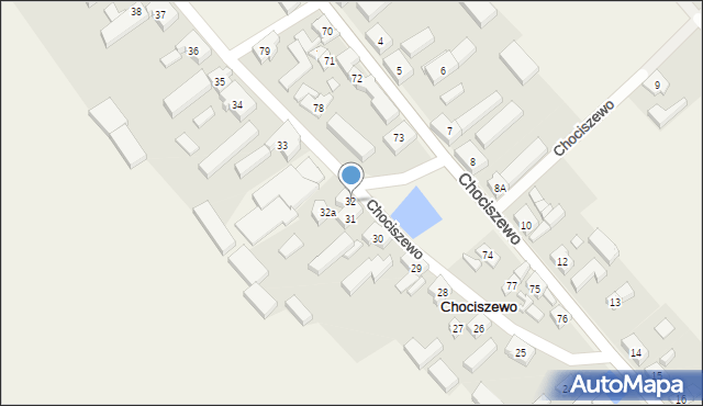 Chociszewo, Chociszewo, 32, mapa Chociszewo