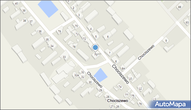 Chociszewo, Chociszewo, 73, mapa Chociszewo