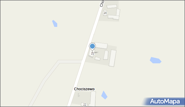 Chociszewo, Chociszewo, 21, mapa Chociszewo