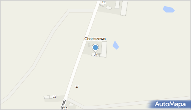 Chociszewo, Chociszewo, 22, mapa Chociszewo