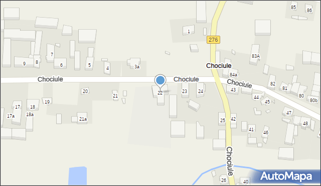 Chociule, Chociule, 22, mapa Chociule