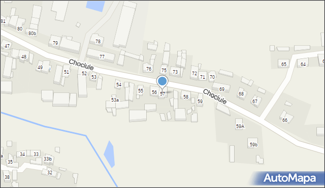Chociule, Chociule, 57, mapa Chociule