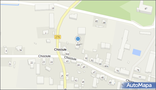 Chociule, Chociule, 83A, mapa Chociule