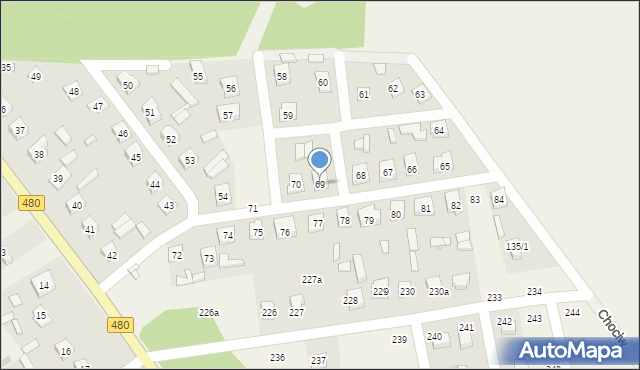 Chociw, Chociw, 69, mapa Chociw